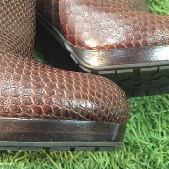Cole Haan snake skin leather heeled boot - Picture 8 of 8